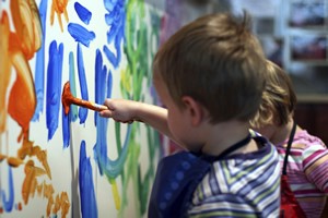 Day Care child painting