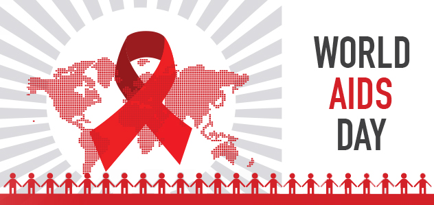 Wold AIDS Day image with red ribbon