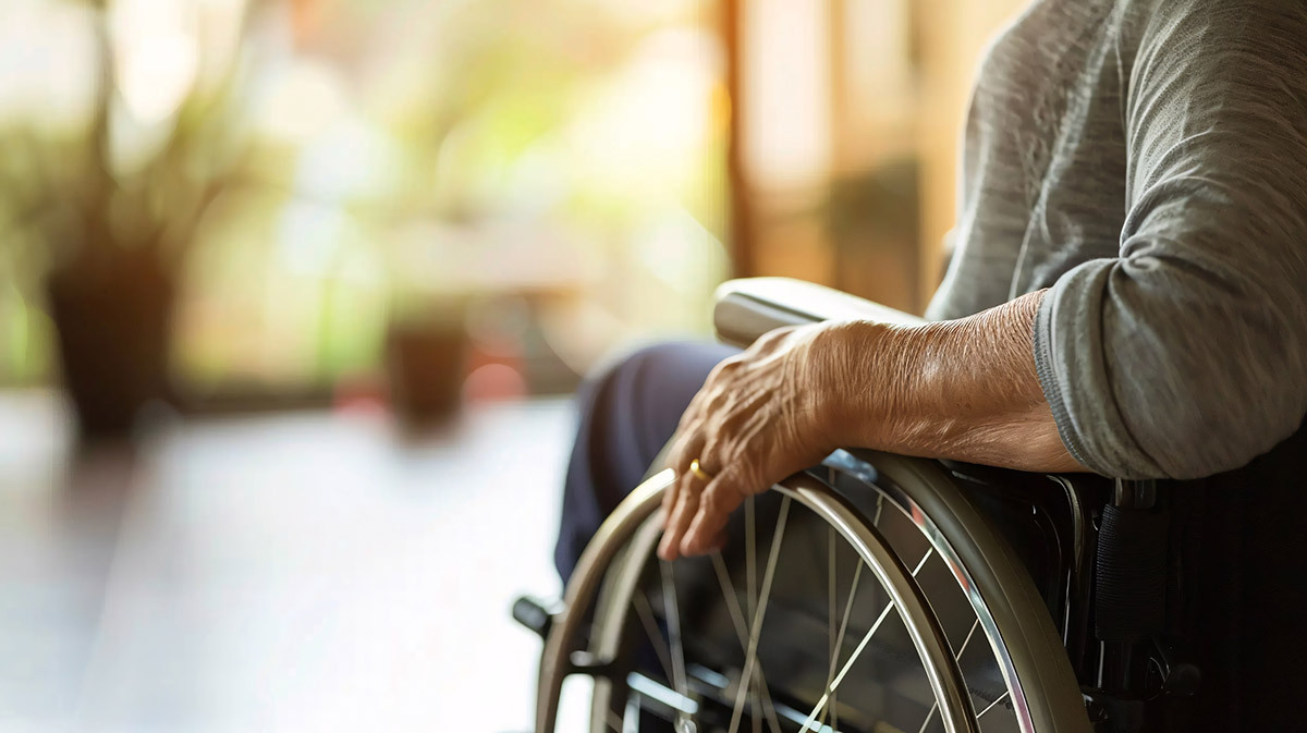 person in wheelchair