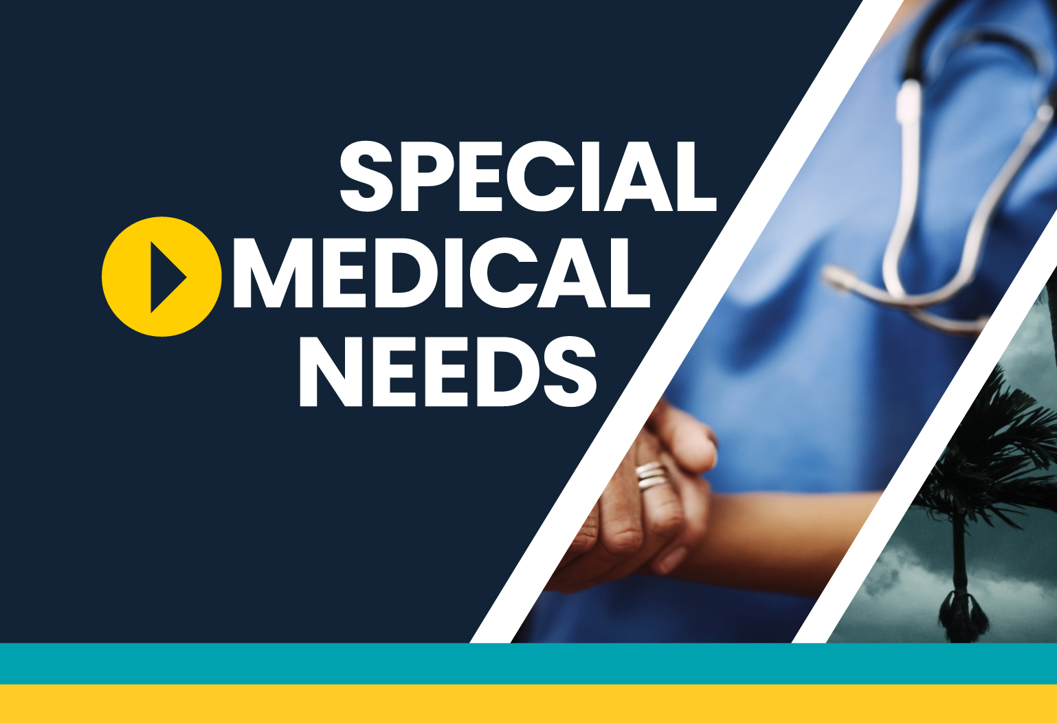 Graphic with words that read: Special Medical Needs Shelter
